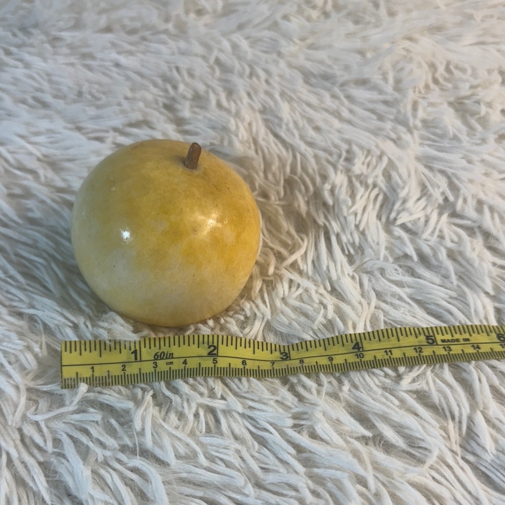Vintage Decorative Yellow Apple Figurine